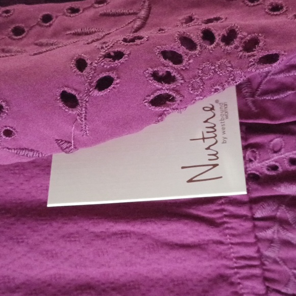 Westbound Plus Size 3/4 Sleeve V-Neck Eyelet Detail Scalloped Hem Midi Dress - Picture 11 of 12